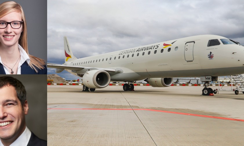 Maren Wolters, Wolfram Simon-Schröter, German-Airways-Jet.