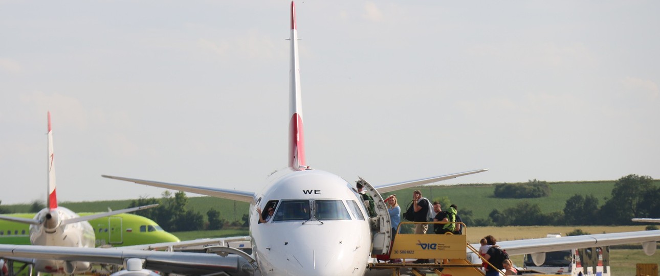 Embraer E195 von Austrian Airlines: Fliegt künftig für Air Dolomiti.