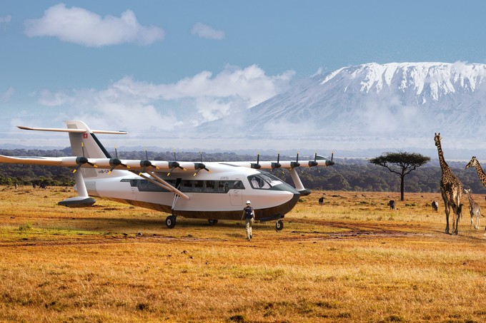 Jektas Flugzeug wird auch an Land einsetzbar sein.