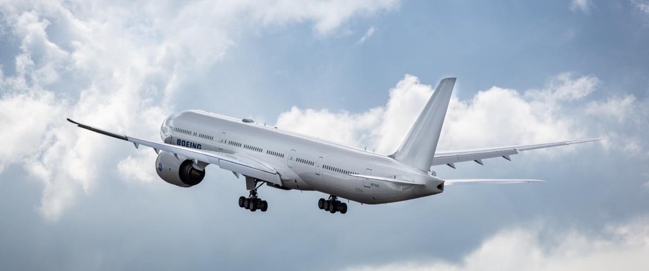 Boeings vierter Testflieger vom Typ 777-9: Hebt seit September 2020 ab.