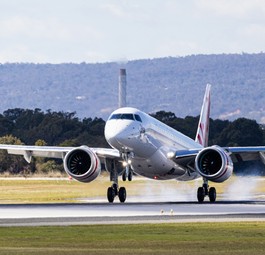 virgin australia embraer e190 e2 perth delivery
