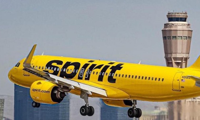 Flugzeug von Spirit Airlines: Wird keine Passagiere mehr fliegen.