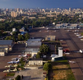 Stadtflughafen von Kyiv: Strategisch wichtig.
