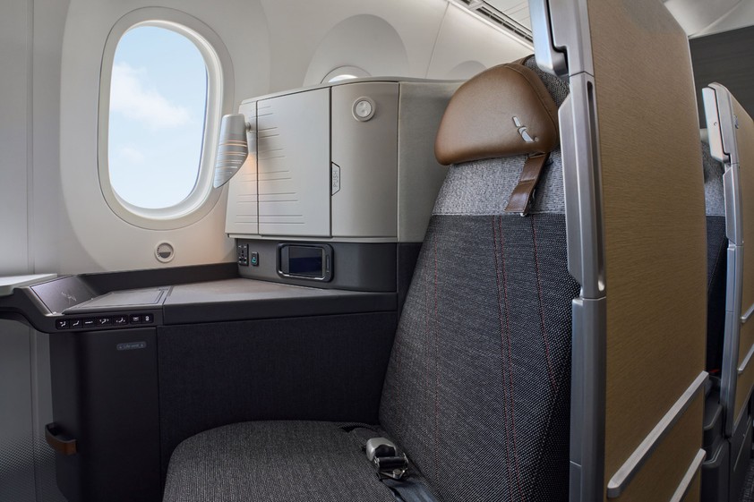 Die neue Business Class in den Boeing 787 von American Airlines.