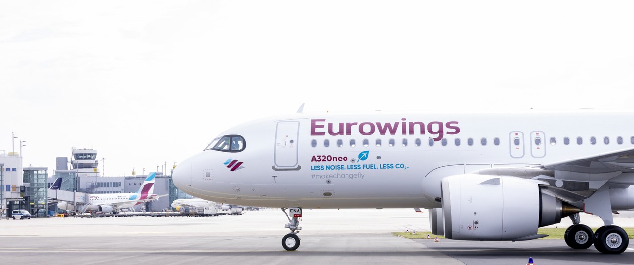 Flugzeug von Eurowings: Erfolgreiches erstes Halbjahr.