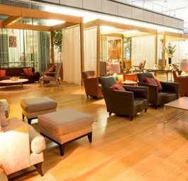 Concorde Room in Heathrow: Exklusive Möbel für Best-Zahler.