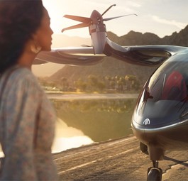 Computerzeichnung eines Flugzeuges von Archer: Bis zu 240 Kilometer pro Stunde.