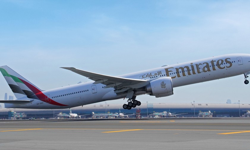 Being 777 von Emirates: Damit reisen die deutschen Weltmeister.