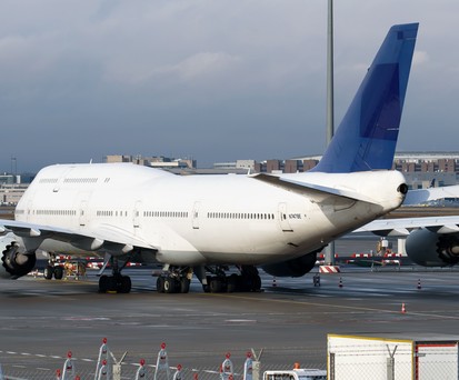 Boeing 747-8 vor dem Abflug Richtung USA im Januar 2026: Fliegt mittlerweile für die U.S. Air Force.