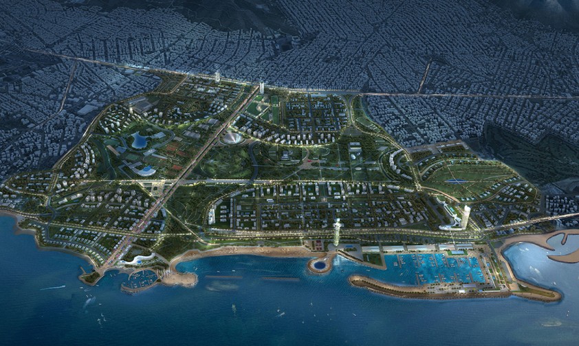 Das Athener Projekt The Ellinikon in Nacht- und ...