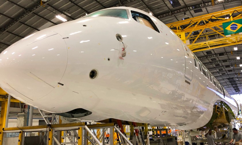 Embraer production: For now, the focus lies on jet engines.