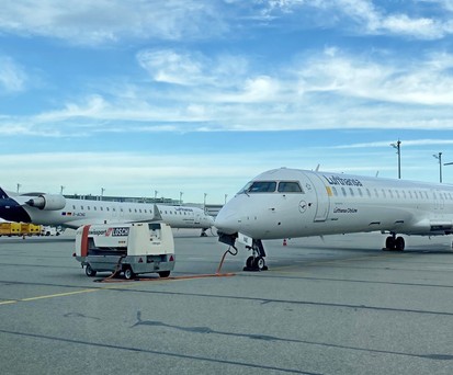 Bombardier CRJ 900 der Ciytline: Saarbrücken wird die temporäre Heimat.