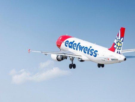 Airbus A320 von Edelweiss: Es kam zu einer Annäherung.