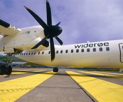 Dash 8 von Wideroe: Bald durch ein Elektroflugzeug ersetzt?