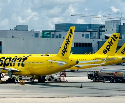 Flugzeuge von Spirit Airlines in Miami: Heben nicht mehr ab.
