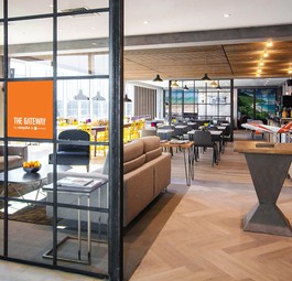 Easyjet-Lounge in Gatwick: Früher undenkbar.