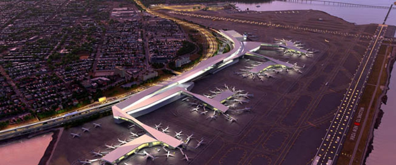 Rund vier Milliarden Dollar soll der Neubau der Infrastruktur des La Guardia Airports in New York kosten. Dabei wird vieles abgerissen, was heute steht, so der Plan des Gouverneurs.