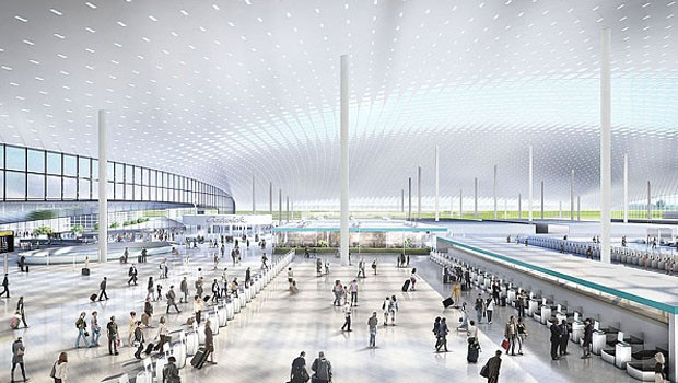 Vom Eintritt ins Terminal bis zum Gate soll es maximal 30 Minuten dauern. «Warteschlangen wurden faktisch aus dem Flughafen designt», so Farrell.