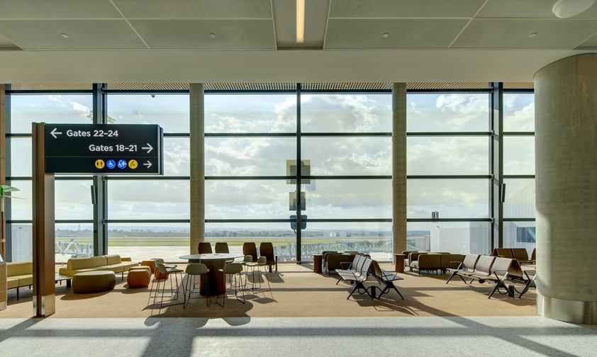 western sydney airport terminal fertig  Terminal Gates Internal1 Credit-Brett Boardman