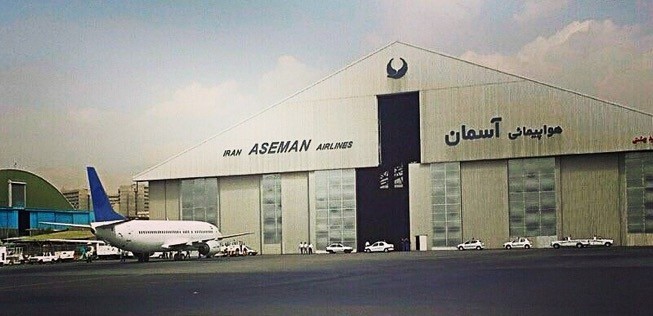 Hangar von Iran Aseman: Künftig stehen hier auch mal A320 Neo.