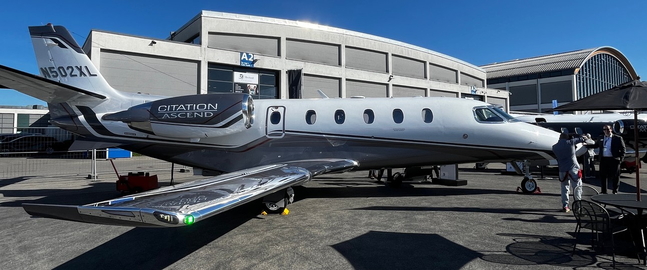 Citation Ascend von Textron: Fehlende Teile bremsen die Produktion.