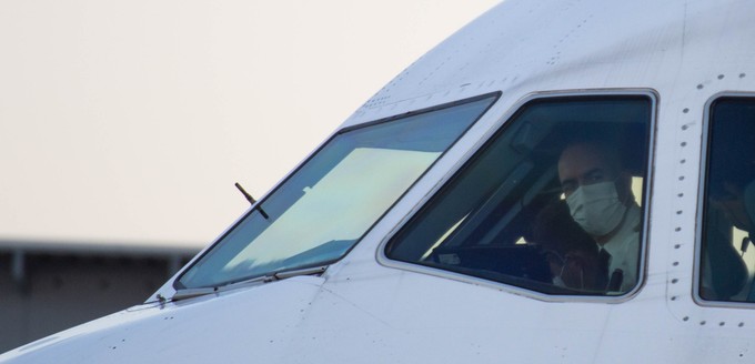 Blick ins Cockpit des A320 von Air-France.