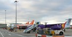 Flieger von Flybe und Easyjet in Southend: Ein Bild aus besseren Zeiten.