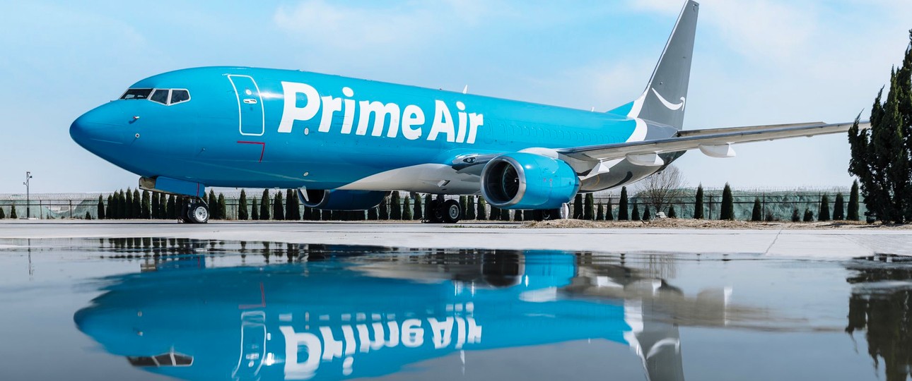 Boeing 737 von Amazon Air, die sich früher Prime Air nannte: