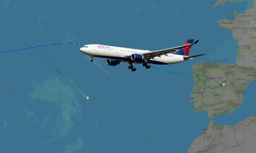Airbus A330-300 von Delta Ai Lines: Das Flugzeug musste in Terceira landen.