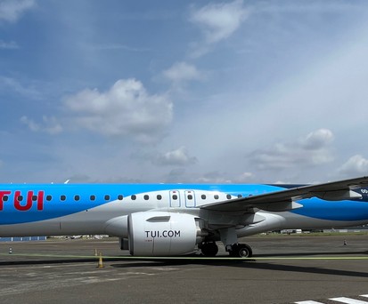 Embraer E195-E2 von Tuifly: Bald nach Tel Aviv unterwegs.
