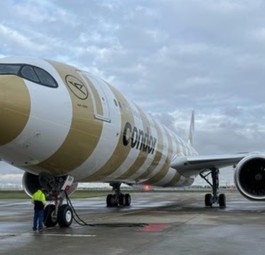 Der zweite A330 Neo von Condor: 16 folgen noch.
