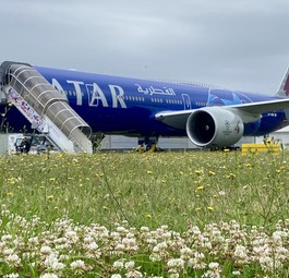 paris air show bilder qatar airways boeing 777 psg