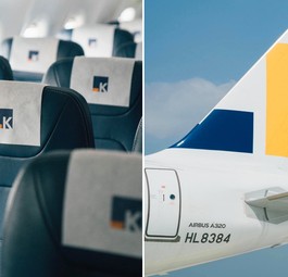 Airbus A320 von Aero K und innen und außen: Erste Flüge nach Jeju.