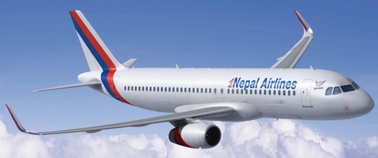 Airbus A320 in den Farben von Nepal Airlines: Endlich neu Jets.