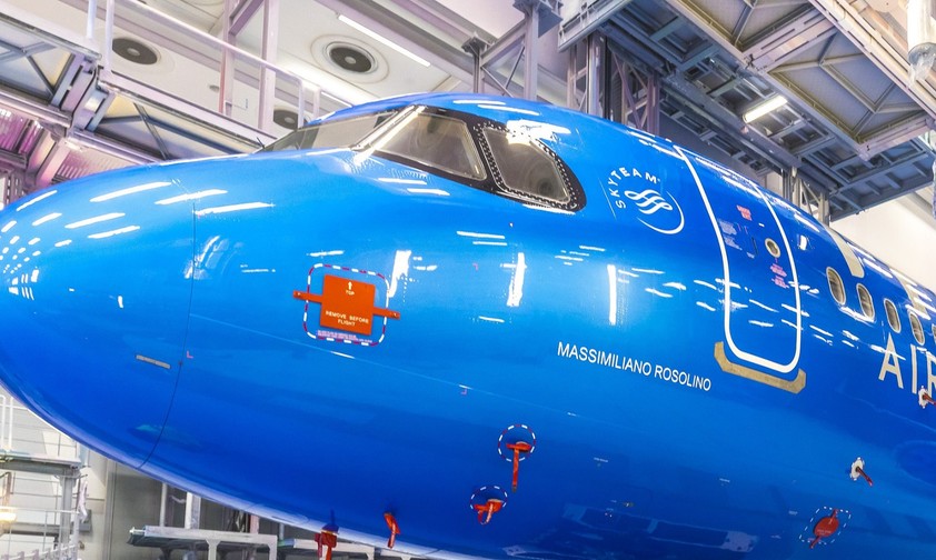 Der erste Airbus A321 Neo für ITA Airways: Heißt Massimiliano Rosolino.