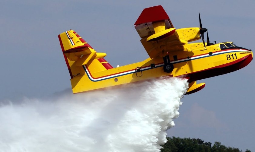 Canadair CL-415 owned by the Croatian Air Force: Part of the European water bomber fleet.