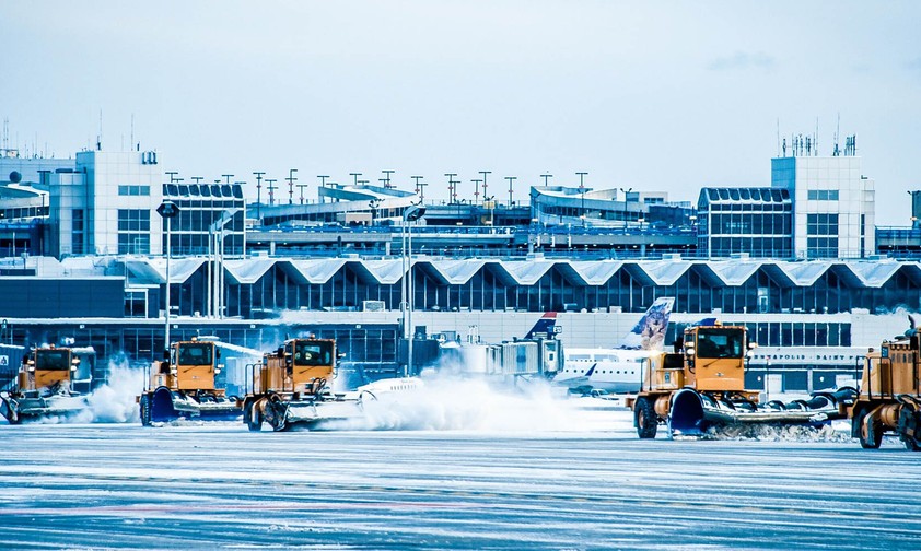 <strong>Platz 10:</strong> Minneapolis-Saint Paul International Airport (USA). 6186 Vernetzungen im September 2020 (62 Prozent Abfall).