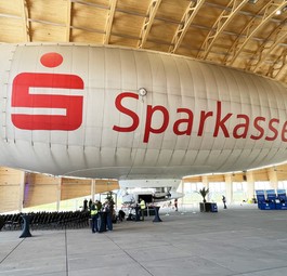 Theo geht in Rente – der Blimp mit dem Kennzeichen D-LDFR aus der WDL1B-Baureihe verbleibt in der Luftschiffhalle.