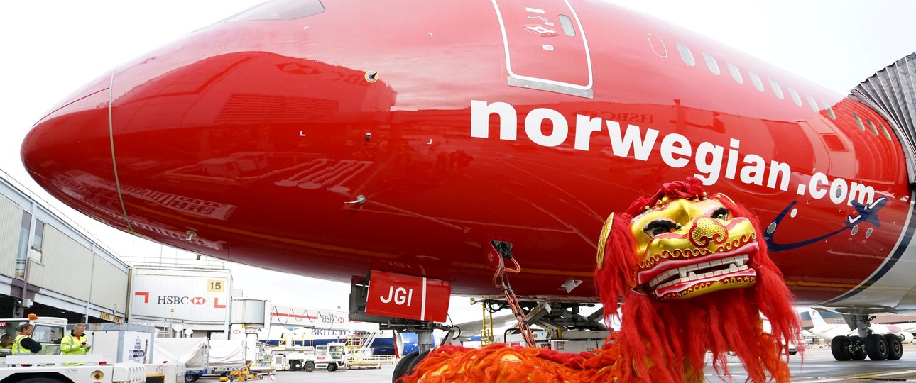 Feier zum Erstflug nach Singapur: Norwegian strich die Flüge bereits wieder.