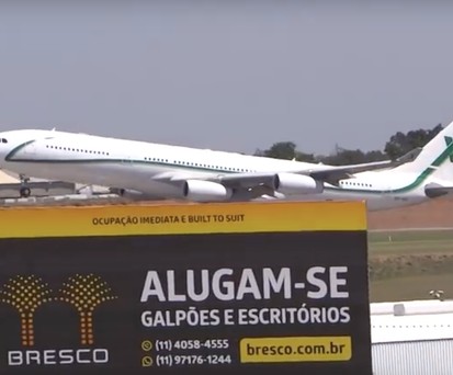 A340 braucht die Piste bis zum letzten Meter