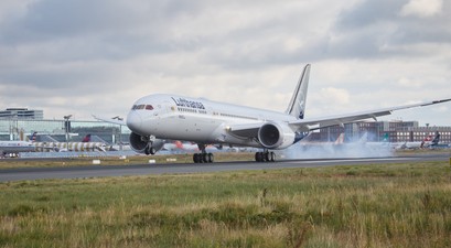 Boeing 787-9 von Lufthansa: Musste in Bogota durchstarten.
