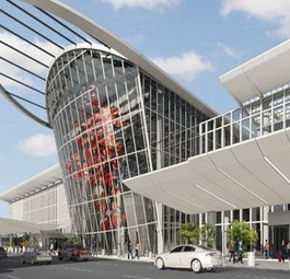 Visualisierung des Südterminals: So plant Fentress Architects.