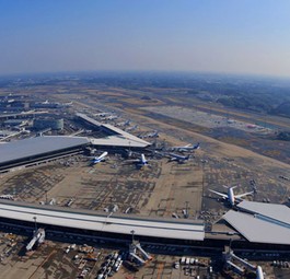 <strong>Platz 6: </strong>Japan. Der Inlandsverkehr liegt aktuell bei <strong>73 Prozent </strong>des Vorjahresniveaus. Hier zu sehen, der Hauptstadtairport Tokio-Narita.