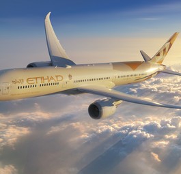 Boeing 787 von Etihad: Fliegt bald wieder Richtung Doha.