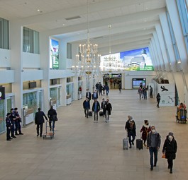 Die Abflughalle des Terminal 2.