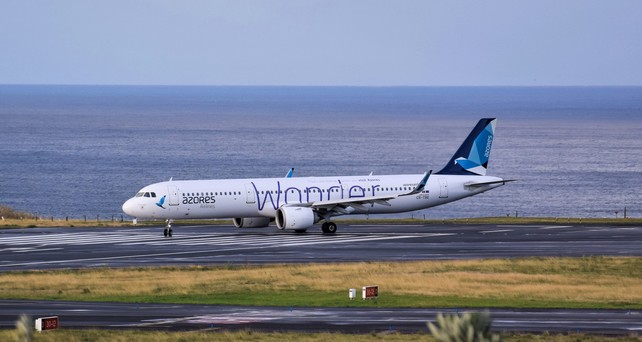 Airbus A321 LR von Azores Airlines: die Airline setzt das Flugzeug hauptsächlich auf USA-Flügen ein. 