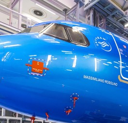 Der erste Airbus A321 Neo für ITA Airways: Heißt Massimiliano Rosolino.