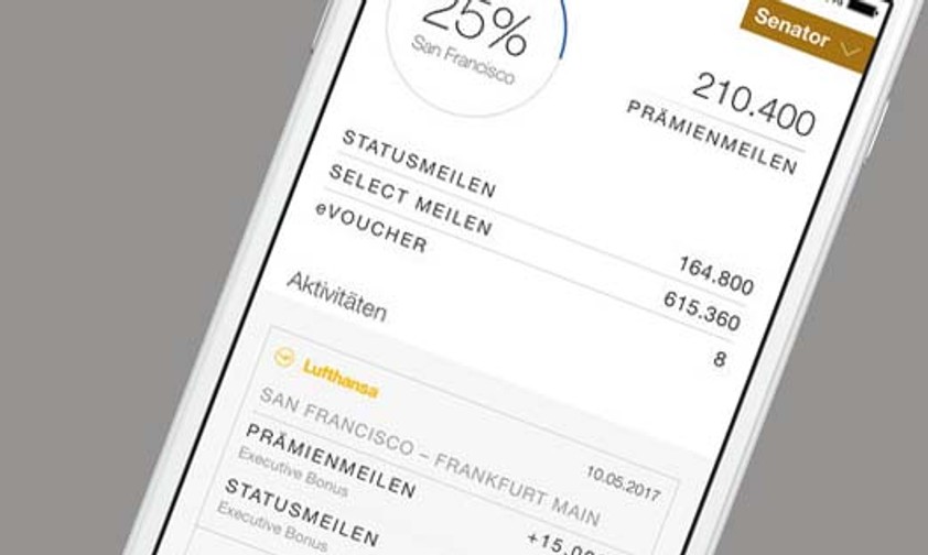 Miles-and-More-App: Ab März wird neu gerechnet.