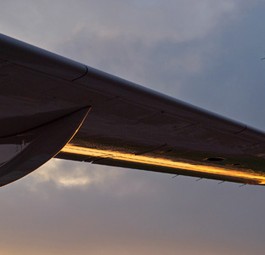 Flügelspitze eines Airbus A320: In Mexiko beliebt.
