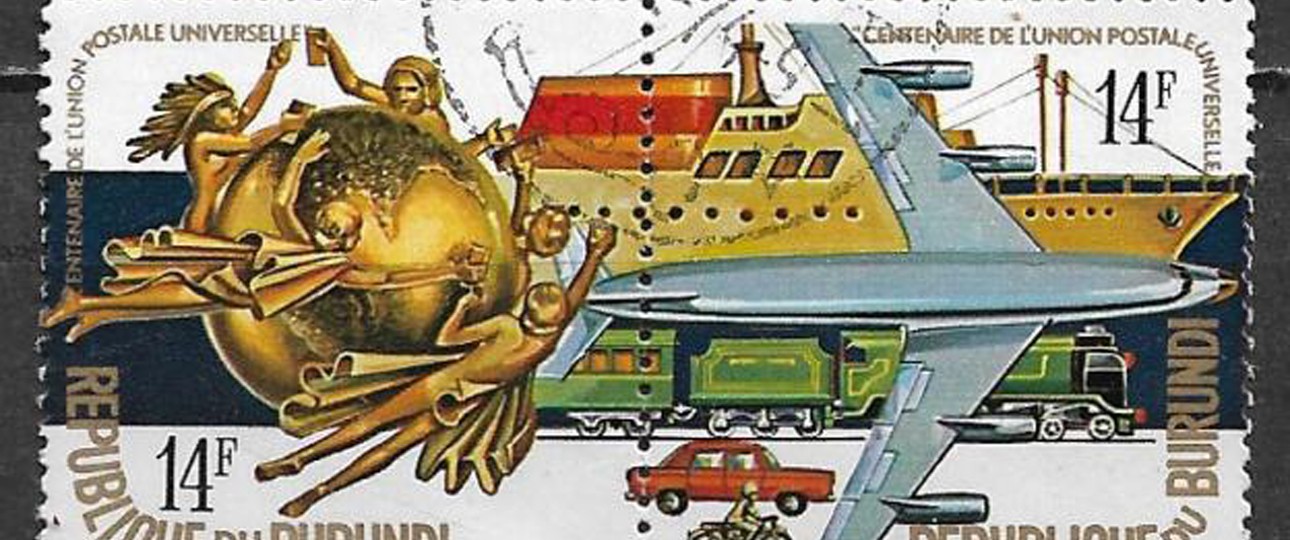 Briefmarke von Burundi: Die Nationalairline soll wieder abheben.